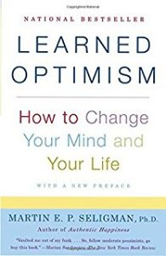 Best Books & Resources for Plastic Practice Managers Blog on David Staughton - Learned optimism by Martin Seligman Image